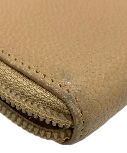 CHANEL（シャネル）CHANEL (シャネル) ラウンドファスナー財布 ベージュの古着・服飾アイテム