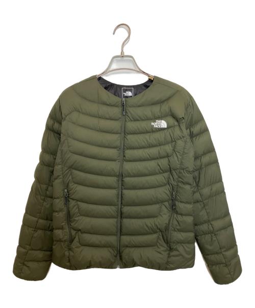 THE NORTH FACE（ザ ノース フェイス）THE NORTH FACE (ザ ノース フェイス) Thunder Roundneck Jacket カーキ サイズ:Lの古着・服飾アイテム
