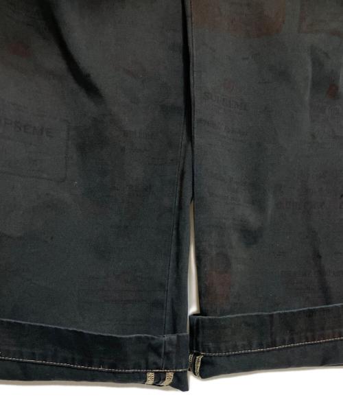 SUPREME（シュプリーム）SUPREME (シュプリーム) Chino Pant Overdyed Labels ブラック サイズ:76cm(W30)の古着・服飾アイテム