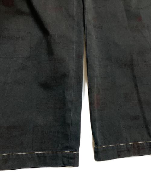 SUPREME（シュプリーム）SUPREME (シュプリーム) Chino Pant Overdyed Labels ブラック サイズ:76cm(W30)の古着・服飾アイテム