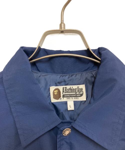 A BATHING APE（ア ベイシング エイプ）A BATHING APE (ア ベイシング エイプ) コーチジャケット ネイビー サイズ:Lの古着・服飾アイテム