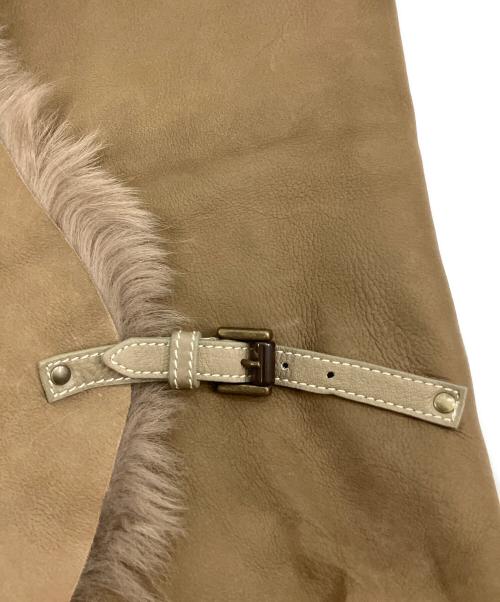 Karl Donoghue（カールドノヒュー）Karl Donoghue (カールドノヒュー) ラムレザーストール ブラウンの古着・服飾アイテム