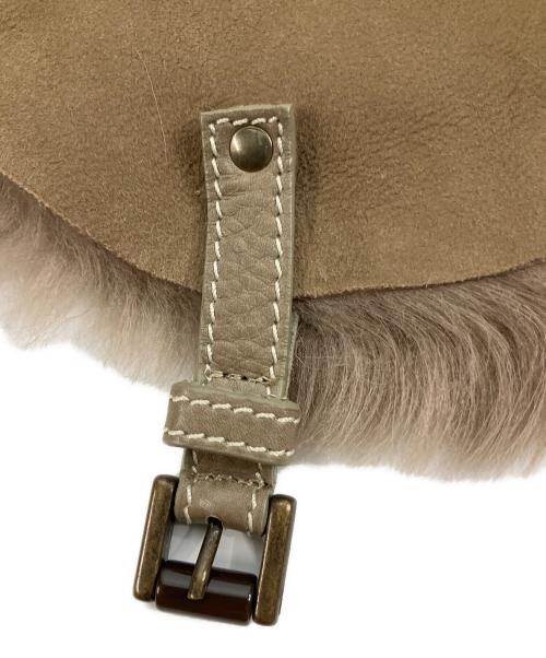 Karl Donoghue（カールドノヒュー）Karl Donoghue (カールドノヒュー) ラムレザーストール ブラウンの古着・服飾アイテム