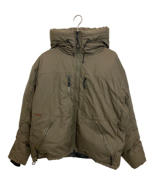 GRIP SWANY（グリップスワニー）GRIP SWANY (グリップスワニー) ファイアプルーフダウンジャケット カーキ サイズ:Lの古着・服飾アイテム