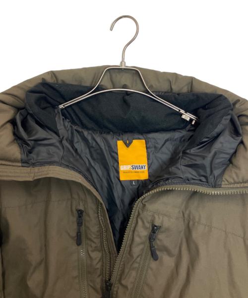 GRIP SWANY（グリップスワニー）GRIP SWANY (グリップスワニー) ファイアプルーフダウンジャケット カーキ サイズ:Lの古着・服飾アイテム