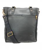 master-pieceマスターピース）の古着「レザートートバッグ」｜ブラック