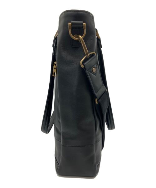 master-piece（マスターピース）master-piece (マスターピース) レザートートバッグ ブラックの古着・服飾アイテム