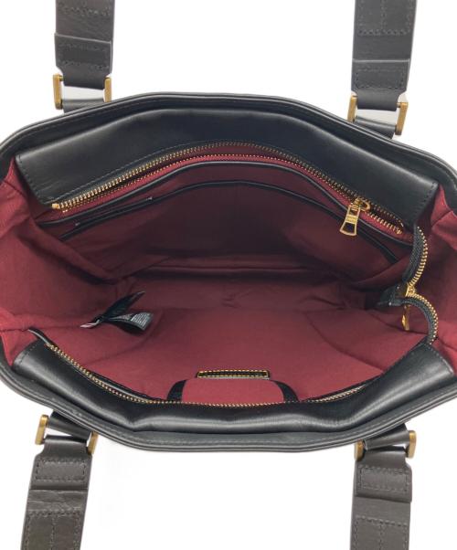 master-piece（マスターピース）master-piece (マスターピース) レザートートバッグ ブラックの古着・服飾アイテム