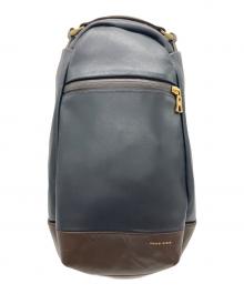 master-piece（マスターピース）の古着「スリングバッグ」｜ネイビー×ブラウン