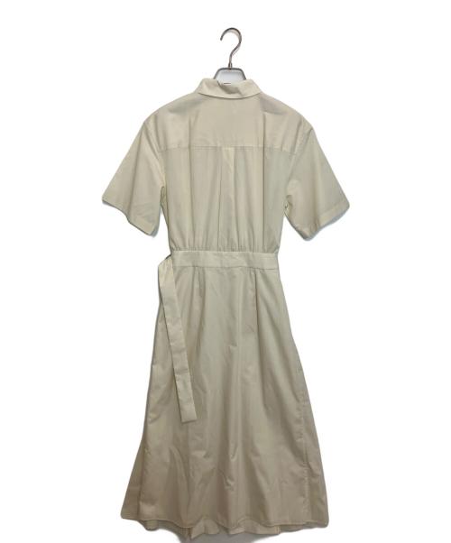 theory（セオリー）theory (セオリー) シャツ プリーツ ラップ ドレス アイボリーの古着・服飾アイテム