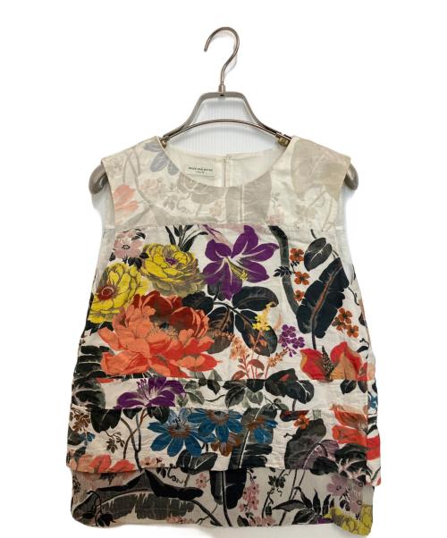 DRIES VAN NOTEN（ドリスヴァンノッテン）DRIES VAN NOTEN (ドリスヴァンノッテン) ノースリーブブラウス マルチカラー サイズ:Sの古着・服飾アイテム