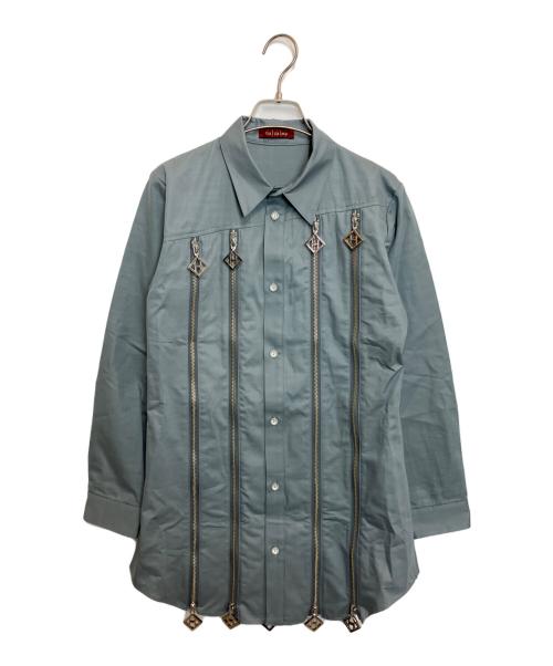 hazama（ハザマ）hazama (ハザマ) 調律シャツ グレー サイズ:Sの古着・服飾アイテム