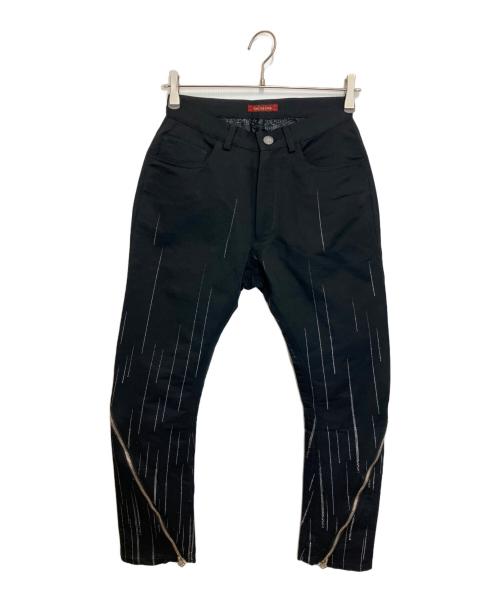 hazama（ハザマ）hazama (ハザマ) 星降るるスキニーパンツ ブラック サイズ:XXSの古着・服飾アイテム