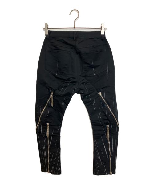 hazama（ハザマ）hazama (ハザマ) 星降るるスキニーパンツ ブラック サイズ:XXSの古着・服飾アイテム