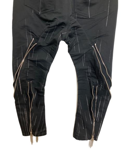 hazama（ハザマ）hazama (ハザマ) 星降るるスキニーパンツ ブラック サイズ:XXSの古着・服飾アイテム