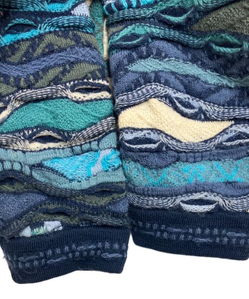 Coogi（クージー）Coogi (クージー) 厚手ニット ブルー サイズ:Mの古着・服飾アイテム