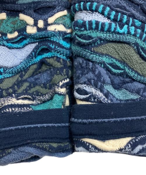 Coogi（クージー）Coogi (クージー) 厚手ニット ブルー サイズ:Mの古着・服飾アイテム