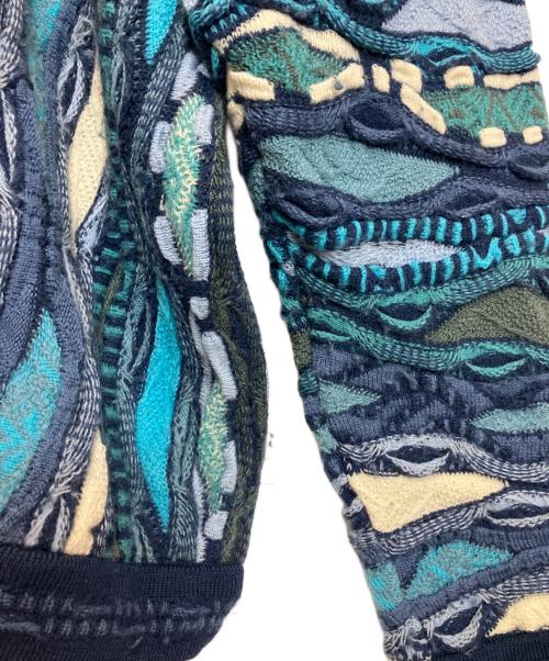 Coogi（クージー）Coogi (クージー) 厚手ニット ブルー サイズ:Mの古着・服飾アイテム