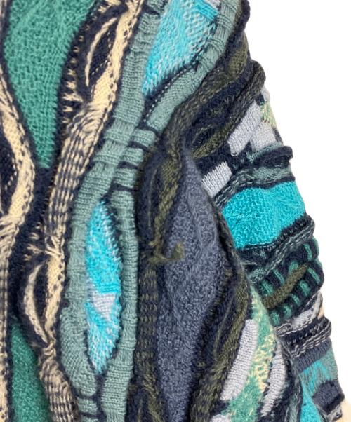 Coogi（クージー）Coogi (クージー) 厚手ニット ブルー サイズ:Mの古着・服飾アイテム