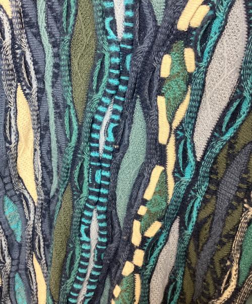 Coogi（クージー）Coogi (クージー) 厚手ニット ブルー サイズ:Mの古着・服飾アイテム