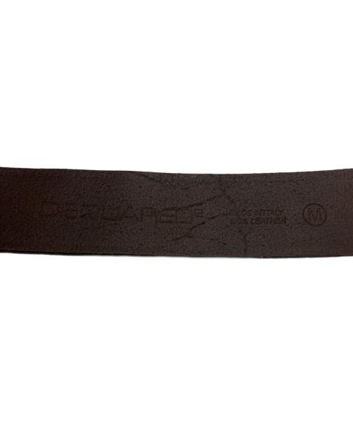 DSQUARED2（ディースクエアード）DSQUARED2 (ディースクエアード) ファイブスターキャンプ ベルト ダークブラウンの古着・服飾アイテム