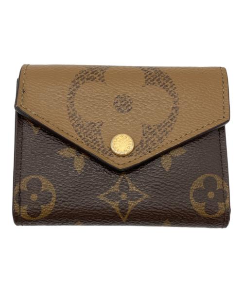LOUIS VUITTON（ルイ ヴィトン）LOUIS VUITTON (ルイ ヴィトン) 3つ折り財布 ブラウン×ベージュの古着・服飾アイテム