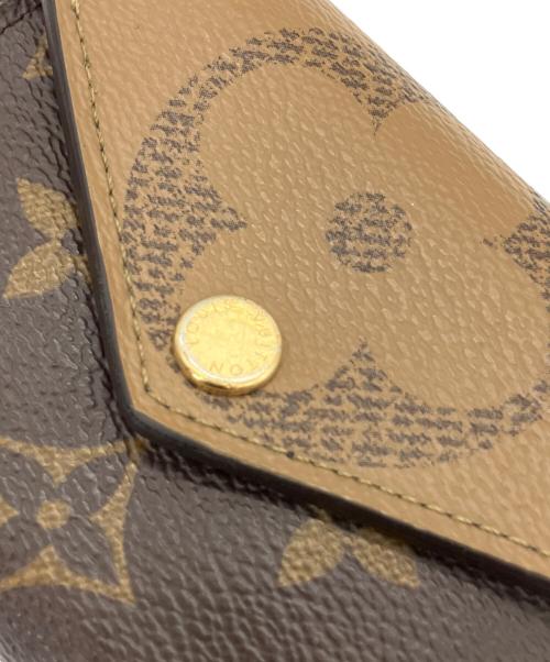 LOUIS VUITTON（ルイ ヴィトン）LOUIS VUITTON (ルイ ヴィトン) 3つ折り財布 ブラウン×ベージュの古着・服飾アイテム