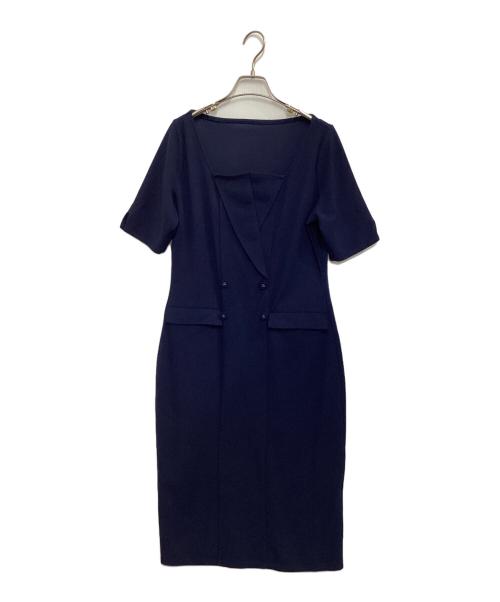 serpentina（セルペンティナ）serpentina (セルペンティナ) 半袖ワンピース ネイビー サイズ:Lの古着・服飾アイテム