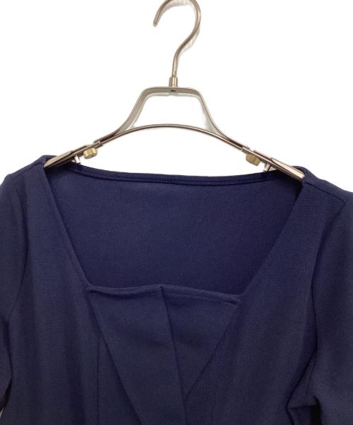 serpentina（セルペンティナ）serpentina (セルペンティナ) 半袖ワンピース ネイビー サイズ:Lの古着・服飾アイテム