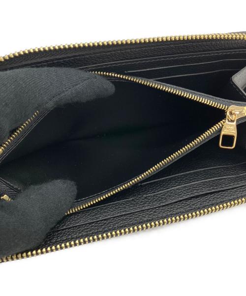 LOUIS VUITTON（ルイ ヴィトン）LOUIS VUITTON (ルイ ヴィトン) ラウンドファスナー財布 ブラックの古着・服飾アイテム