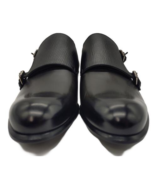 LOUIS VUITTON（ルイ ヴィトン）LOUIS VUITTON (ルイ ヴィトン) ダブルモンクストラップシューズ ブラック サイズ:8 1/2の古着・服飾アイテム