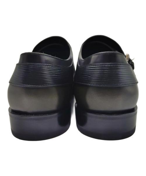 LOUIS VUITTON（ルイ ヴィトン）LOUIS VUITTON (ルイ ヴィトン) ダブルモンクストラップシューズ ブラック サイズ:8 1/2の古着・服飾アイテム