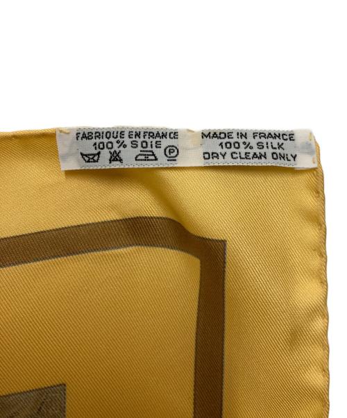 HERMES（エルメス）HERMES (エルメス) シルクスカーフ イエローの古着・服飾アイテム