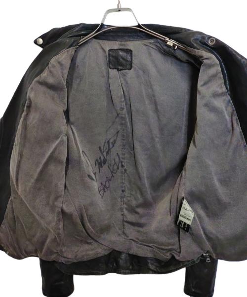 ISAMU KATAYAMA BACKLASH（イサムカタヤマ・バックラッシュ）ISAMU KATAYAMA BACKLASH (イサムカタヤマ・バックラッシュ) ジャパンホースダブルライダースジャケット ブラック サイズ:2の古着・服飾アイテム