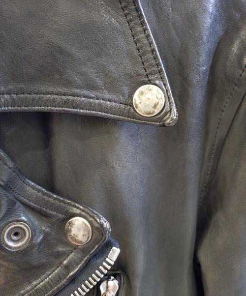 ISAMU KATAYAMA BACKLASH（イサムカタヤマ・バックラッシュ）ISAMU KATAYAMA BACKLASH (イサムカタヤマ・バックラッシュ) ジャパンホースダブルライダースジャケット ブラック サイズ:2の古着・服飾アイテム