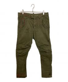 DSQUARED2（ディースクエアード）の古着「メッセージカーゴパンツ」｜カーキ