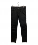 GIVENCHYジバンシィ）の古着「デニムテーパードパンツ」｜ブラック