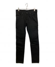 GIVENCHY（ジバンシィ）の古着「デニムテーパードパンツ」｜ブラック