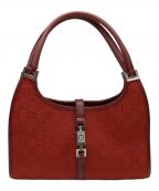 GUCCIグッチ）の古着「ジャッキー　ハンドバッグ」｜レッド