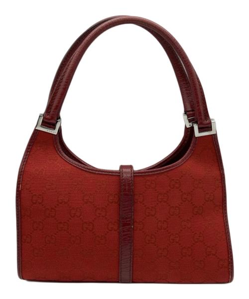 GUCCI（グッチ）GUCCI (グッチ) ジャッキー　ハンドバッグ レッドの古着・服飾アイテム