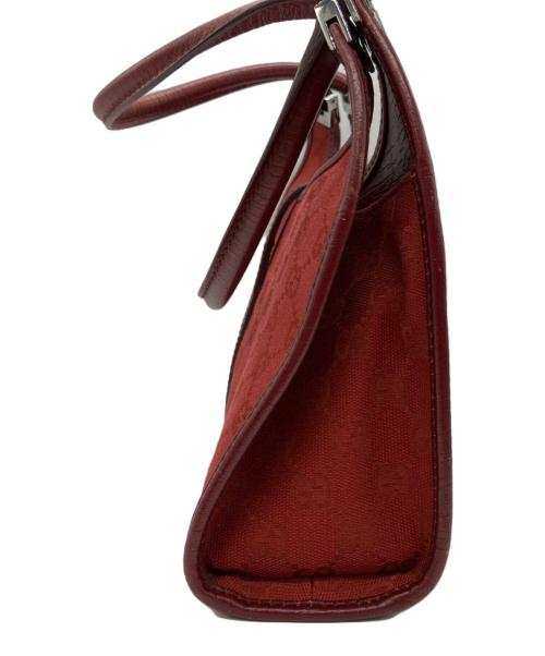 GUCCI（グッチ）GUCCI (グッチ) ジャッキー　ハンドバッグ レッドの古着・服飾アイテム