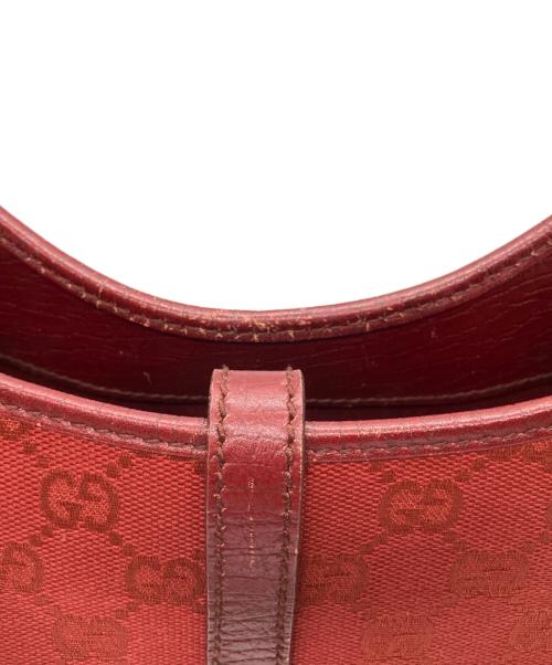GUCCI（グッチ）GUCCI (グッチ) ジャッキー　ハンドバッグ レッドの古着・服飾アイテム