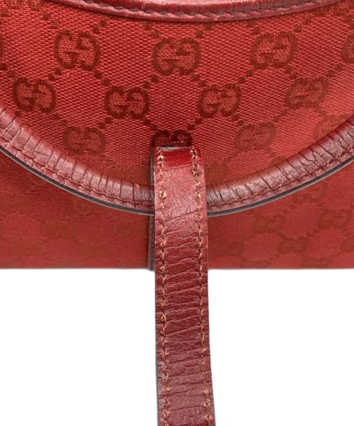 GUCCI（グッチ）GUCCI (グッチ) ジャッキー　ハンドバッグ レッドの古着・服飾アイテム