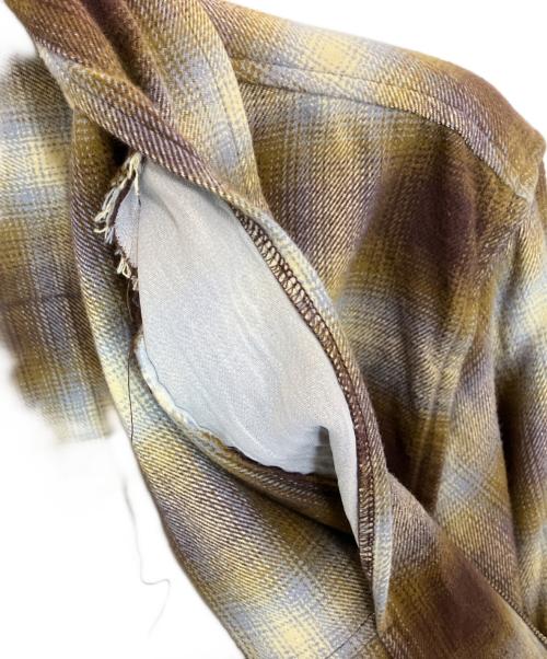 SUPREME（シュプリーム）Supreme (シュプリーム) Shadow Plaid Flannel Zip Up Shirt ブラウン サイズ:Lの古着・服飾アイテム