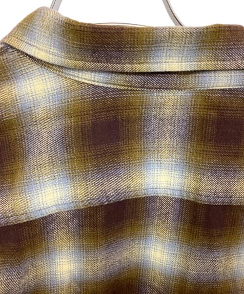 SUPREME（シュプリーム）Supreme (シュプリーム) Shadow Plaid Flannel Zip Up Shirt ブラウン サイズ:Lの古着・服飾アイテム