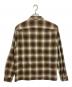 Supreme (シュプリーム) Shadow Plaid Flannel Zip Up Shirt ブラウン サイズ:L：28000円