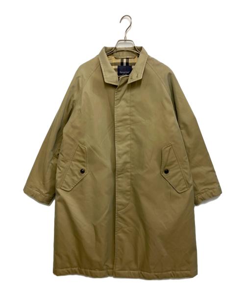 Gymphlex（ジムフレックス）Gymphlex (ジムフレックス) ダウンライナー ギャバジンスウィングコート ベージュ サイズ:Sの古着・服飾アイテム