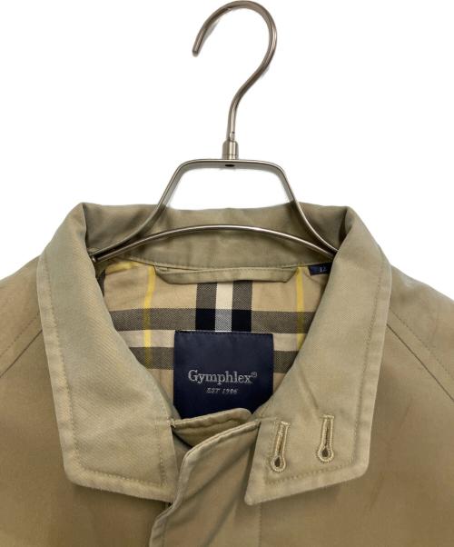 Gymphlex（ジムフレックス）Gymphlex (ジムフレックス) ダウンライナー ギャバジンスウィングコート ベージュ サイズ:Sの古着・服飾アイテム