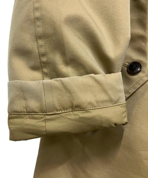 Gymphlex（ジムフレックス）Gymphlex (ジムフレックス) ダウンライナー ギャバジンスウィングコート ベージュ サイズ:Sの古着・服飾アイテム