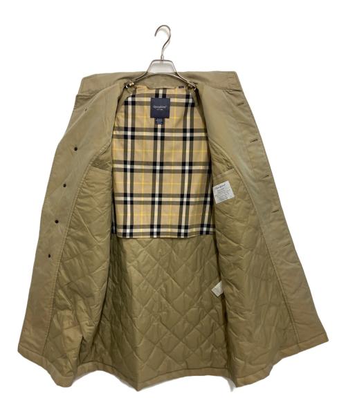 Gymphlex（ジムフレックス）Gymphlex (ジムフレックス) ダウンライナー ギャバジンスウィングコート ベージュ サイズ:Sの古着・服飾アイテム